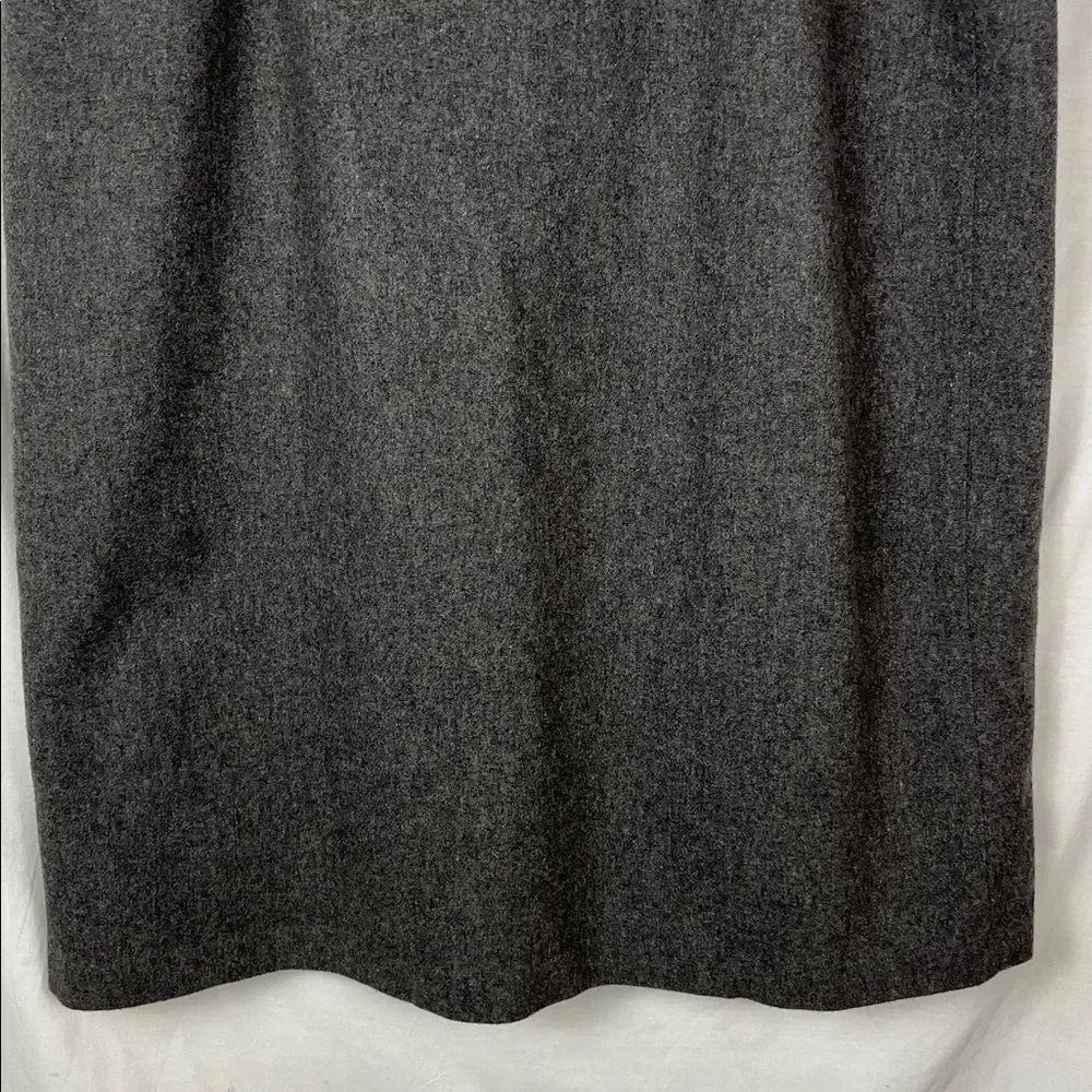 Vintage J. G. Hook Wool Midi Length Gray Skirt